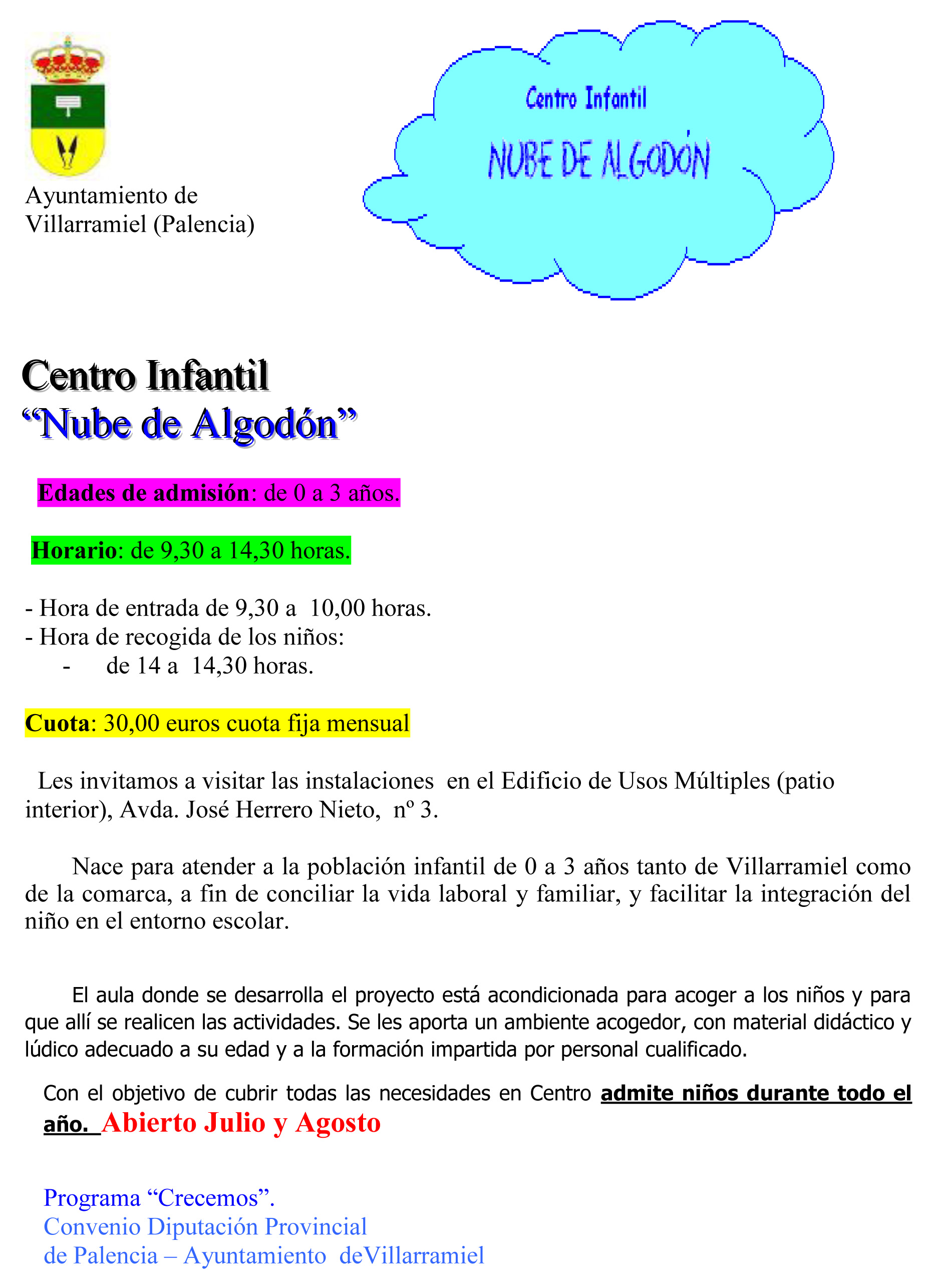 Centro Infantil «Nube de Algodón»